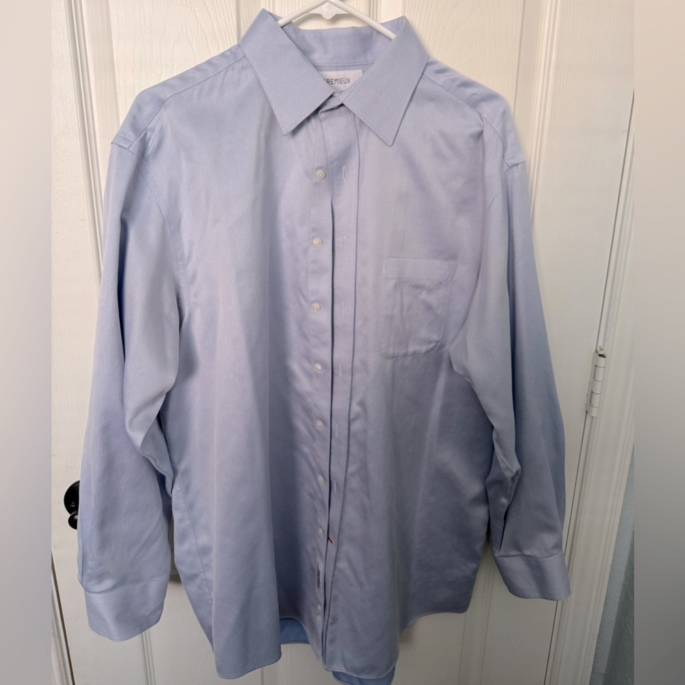 Cremieux 100% herringbone Pima Cotton Dress Shirt
